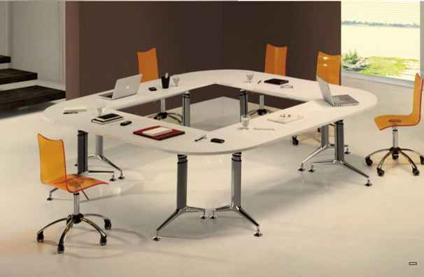 mesa de juntes reuniones cuadrada